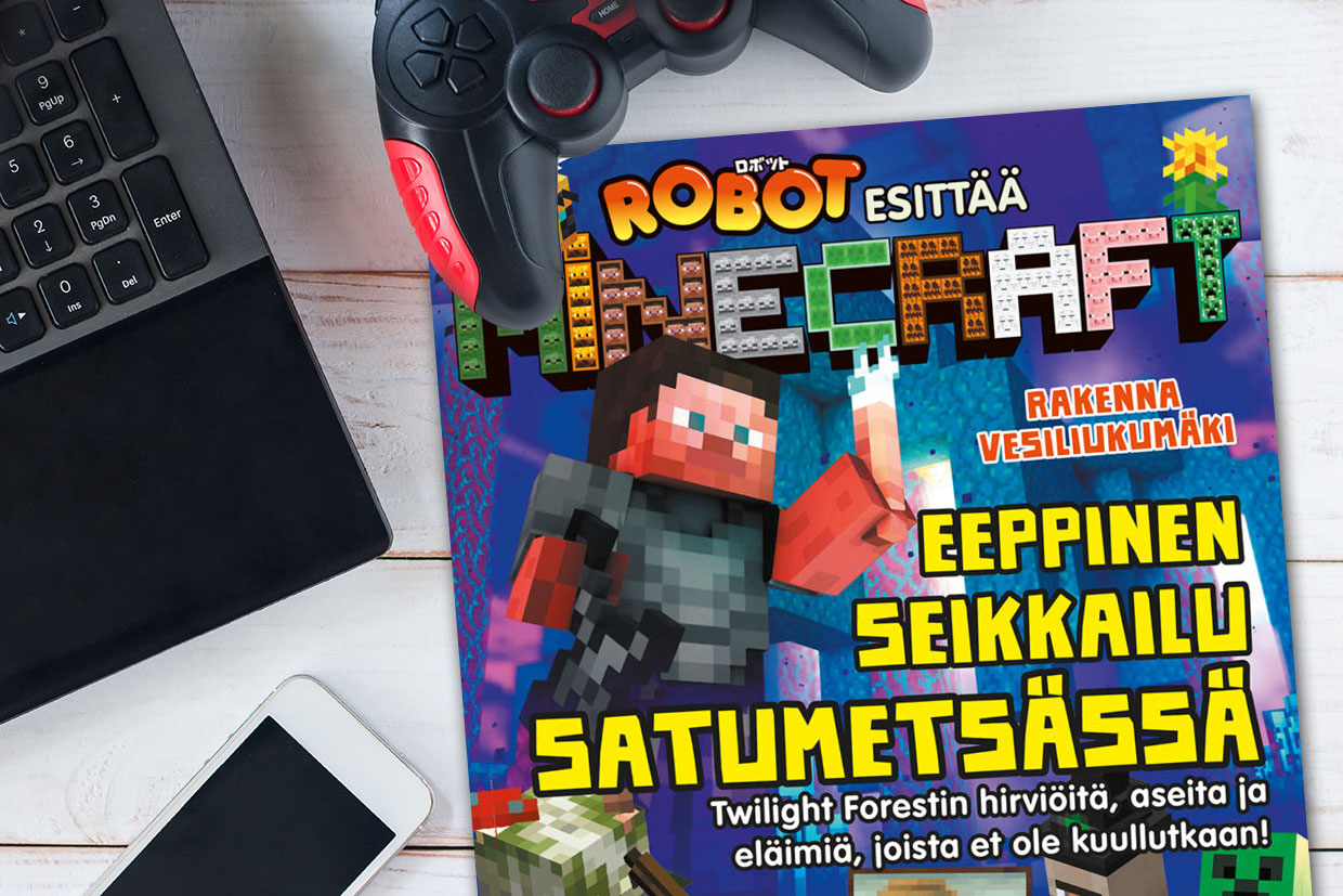 Robot esittää: Minecraft on upea ja värikäs lehti, joka tarjoaa syvällistä tietoa ja vinkkejä Minecraft-pelaajille ja faneille. Tutustu tarjouksiin ja tilaa nyt.