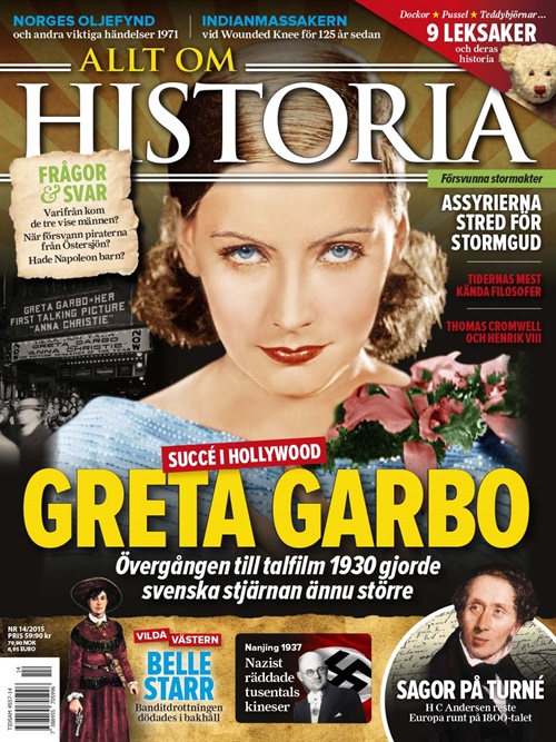 Allt om Historia 14/2015. Greta Garbo.