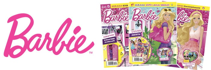 Barbie-logo ja lehden viimeisimmät numerot